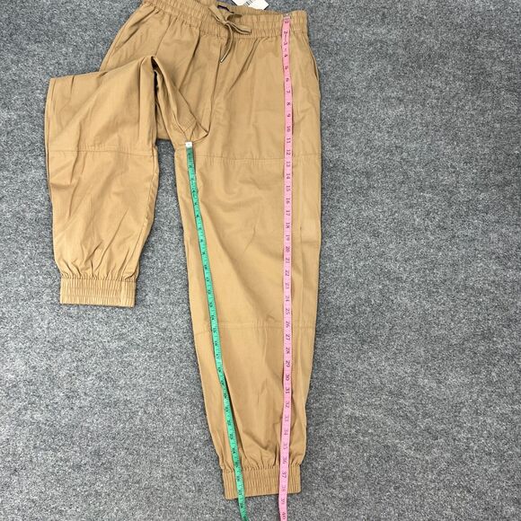 Forever 21 Jogger Womens M Medium Khaki Elastic Waist Drawstring High Rise *READ - Picture 8 of 15